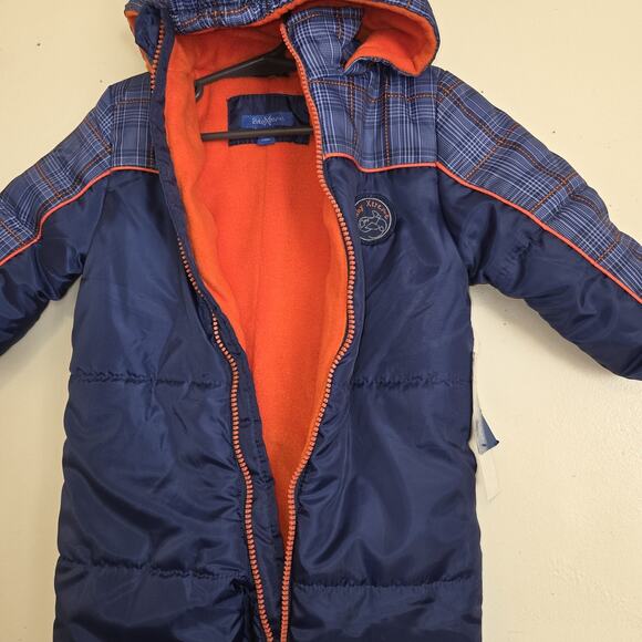 Baby Xtreme Blue Snowsuit 12 Months One Piece Snowmobile Suit Fleece Inner New - Picture 4 of 16